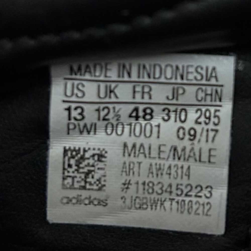 Adidas Neo Cloudfoam Super Mens Gray Black Canvas Sneakers AW4314 Size‎ 13 - Picture 7 of 8